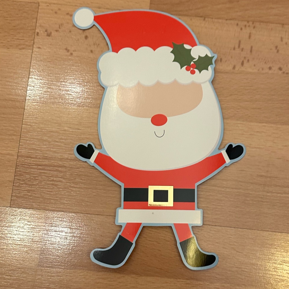 Cardstock customizable Santa